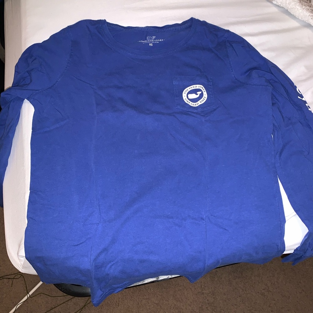 Royal blue vineyard vine long sleeve